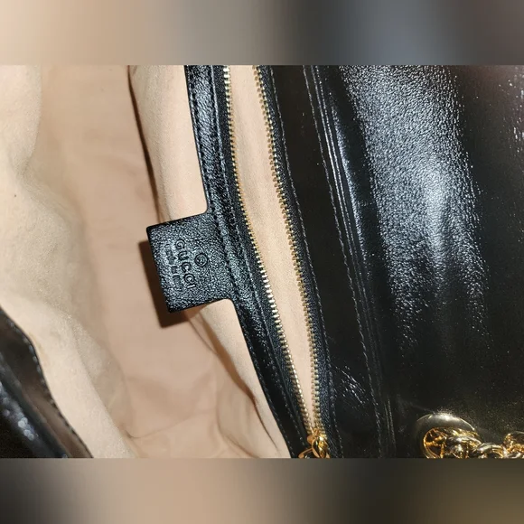 Authentic Gucci GG Marmont Matelasse Small Bag 443497 - Picture 10 of 14